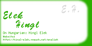 elek hingl business card